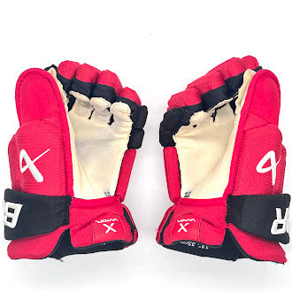 Bauer Vapor Hyperlite - Gant NHL Pro Stock d'occasion - Sebastian Aho (rouge/noir)